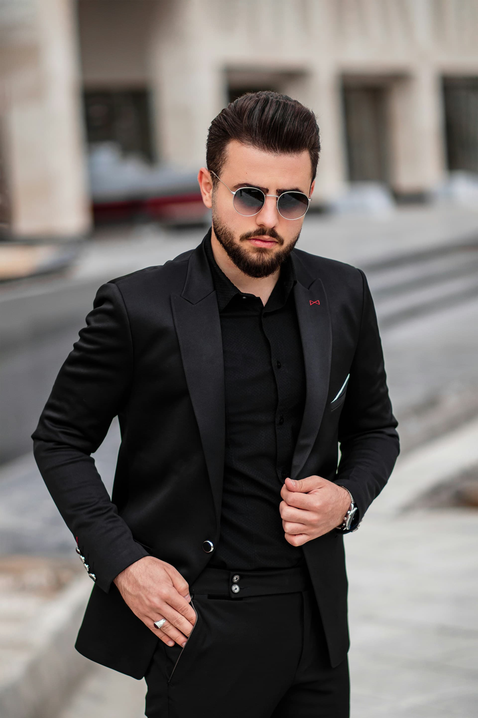 Man wearing a tailored suit